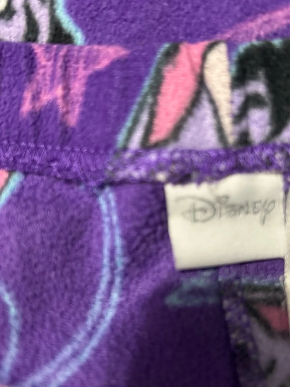 Disney Purple Eeyore Fleece Pajama Pants with Pink Accents - Picture 4 of 6